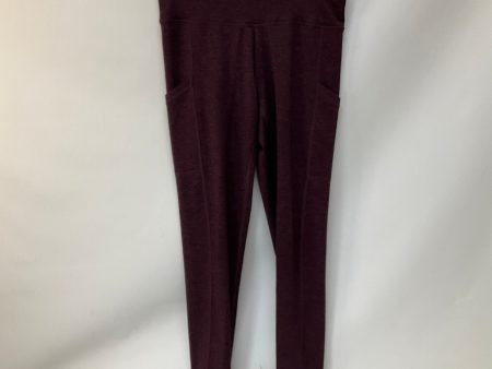 Athletic Leggings By Aerie In Maroon, Size: M Online