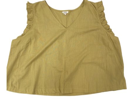 Top Sleeveless By Ana In Green, Size: 3x For Cheap