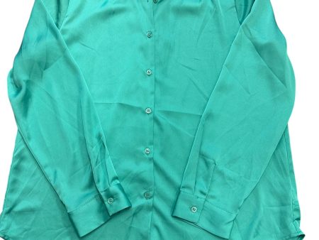 Blouse Long Sleeve By Skies Are Blue In Green, Size: L Discount