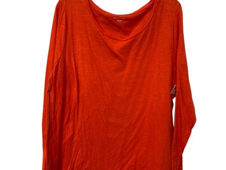 Top Long Sleeve Basic By Eileen Fisher In Orange, Size: Xl Online now