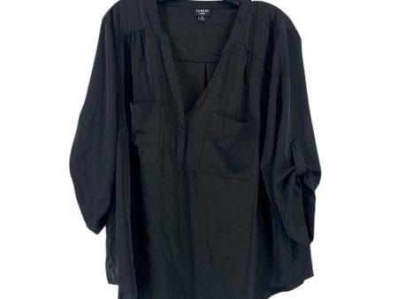 Blouse 3 4 Sleeve By Torrid In Black, Size: 2 Online Hot Sale