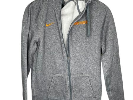 Athletic Jacket By Nike In Grey, Size: S Online Hot Sale