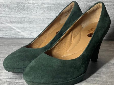 Shoes Heels Block By Clarks In Green, Size: 10 Online