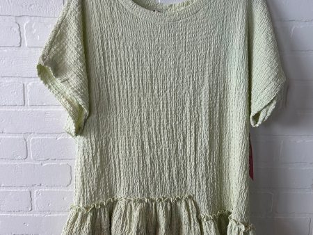 Tunic Short Sleeve By Free People In Green, Size: S Online Sale