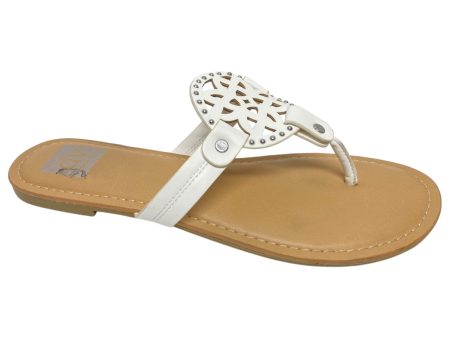 Sandals Flip Flops By Dolce Vita In White, Size: 8 Fashion