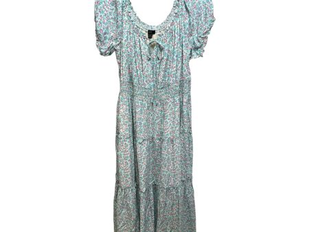 Tiered Dress Casual Midi By J. Crew In Floral Print, Size: 14 Fashion