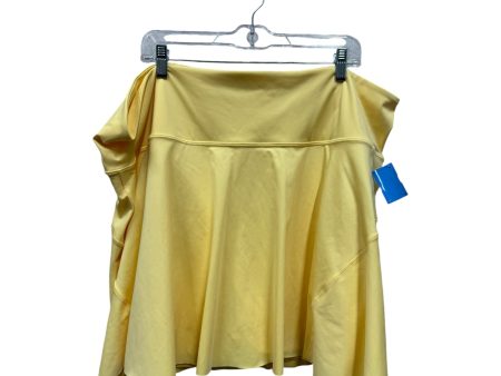 Athletic Skort By Athleta In Yellow, Size:3X Supply