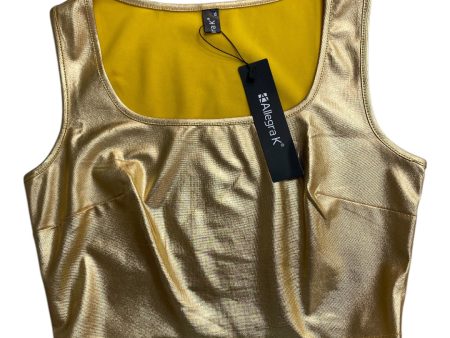 Top Sleeveless By Allegra K In Gold, Size: Xs Discount