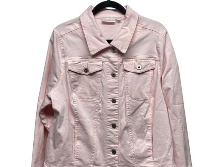 Jacket Denim By Belle By Kim Gravel In Pink, Size: Xl Supply