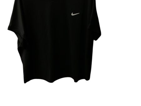 Athletic Top Short Sleeve By Nike Apparel In Black, Size: 1x For Sale