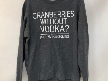 Sweatshirt Crewneck By Cmf In Grey, Size: M For Discount