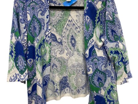 Cardigan By Chicos In Blue & Green, Size: M Sale