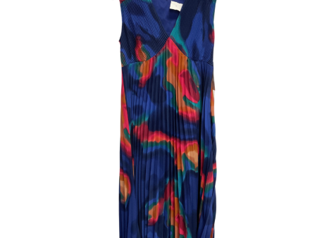 Dress Casual Midi By Nicole Miller In Blue, Size: S Supply