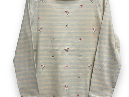 Top Long Sleeve By Talbots In Striped Pattern, Size: Lp For Cheap