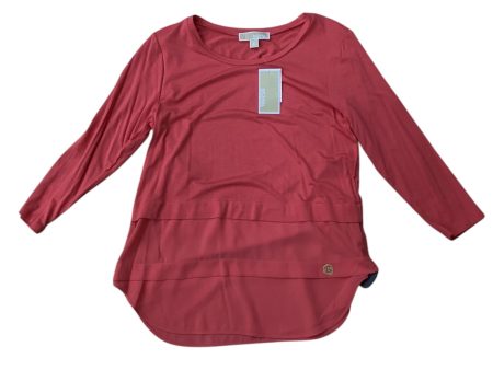 Top Long Sleeve Designer By Michael Kors In Coral, Size: S Online Hot Sale