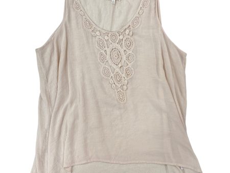 Top Sleeveless By Spense In Cream, Size: 3x Sale