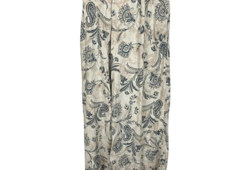 Pants Dress By Anthropologie In Blue & Cream, Size: 2 For Cheap