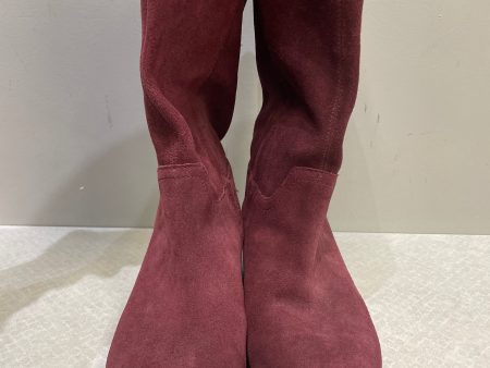 Boots Mid-calf Flats By Lucky Brand In Red, Size: 6.5 Fashion