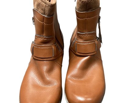 Boots Ankle Flats By Clarks In Brown, Size: 8 Online Sale