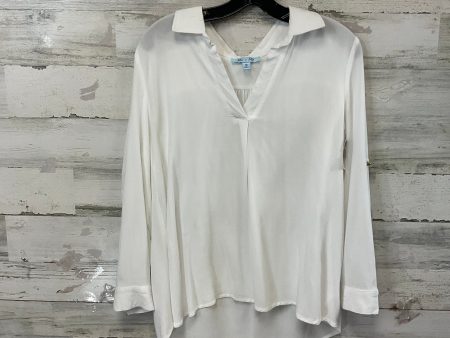 Top Long Sleeve By She + Sky In White, Size: S on Sale