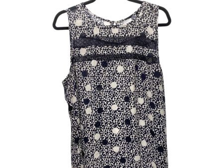 Top Sleeveless By Cabi In Black & White, Size: 1x on Sale