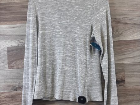 Top Long Sleeve By Universal Thread In Silver, Size: M For Cheap