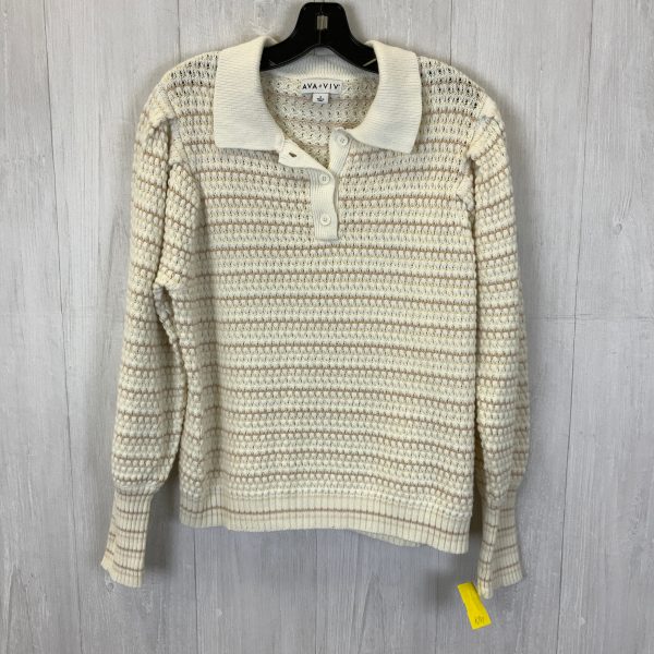 Sweater By Ava & Viv In Cream, Size: 1x Hot on Sale