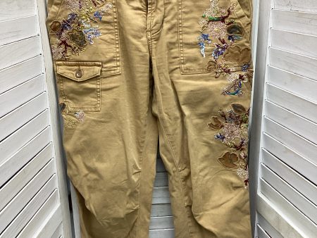 Pants Corduroy By Anthropologie In Tan, Size: 28 Online Sale