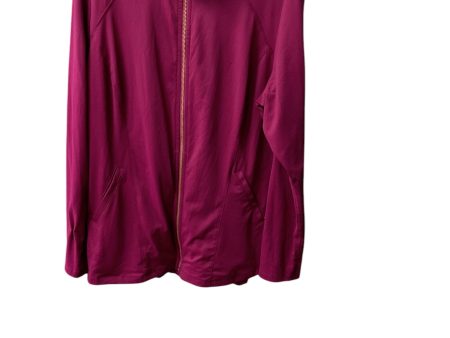 Athletic Jacket By Livi Active In Purple, Size: 18 For Cheap