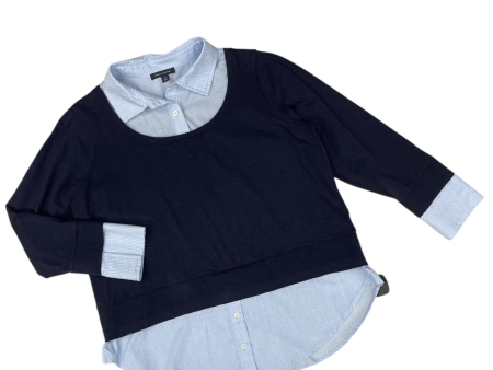 Top Long Sleeve By Tommy Hilfiger In Navy, Size: 0x Online now