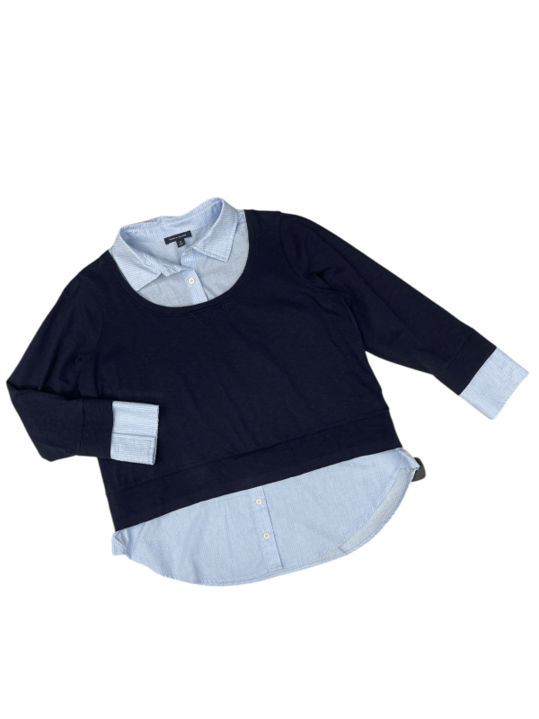 Top Long Sleeve By Tommy Hilfiger In Navy, Size: 0x Online now