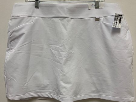 Athletic Skort By Clothes Mentor In White, Size: Xl Hot on Sale