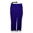 Lounge Set Pants By Quaker Factory In Purple, Size: 1x Online Sale