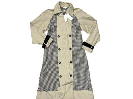 Coat Trench Coat By Moon River In Tan, Size: Xs Discount