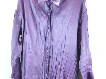 Top Long Sleeve Basic By Clothes Mentor In Purple, Size: 1x Hot on Sale