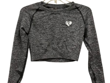 Athletic Top Long Sleeve Crewneck By Clothes Mentor In Grey, Size: L For Cheap