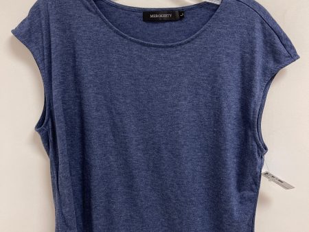 Top Sleeveless By Clothes Mentor In Navy, Size: L Online Sale