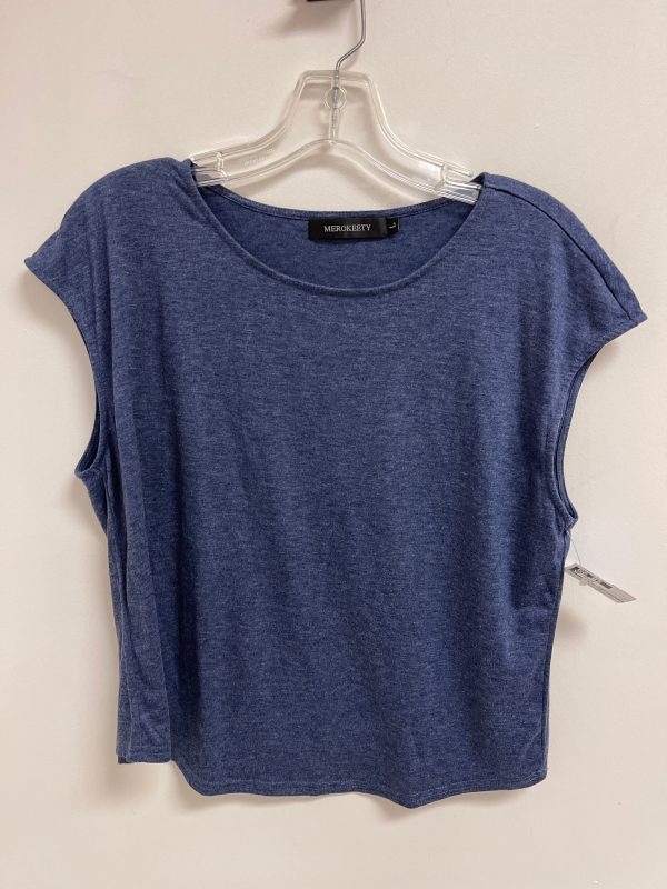 Top Sleeveless By Clothes Mentor In Navy, Size: L Online Sale