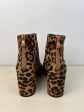 Boots Ankle Heels By Top Moda In Animal Print, Size: 8 on Sale