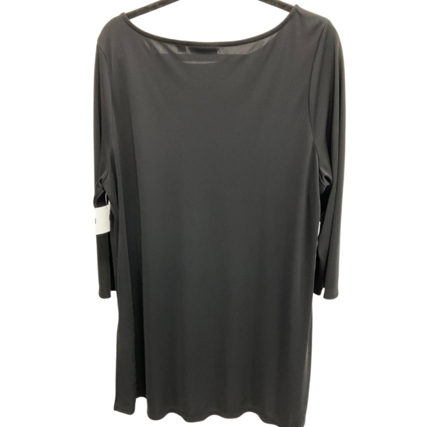 Top 3 4 Sleeve Basic By Susan Graver In Black, Size: Xl Fashion