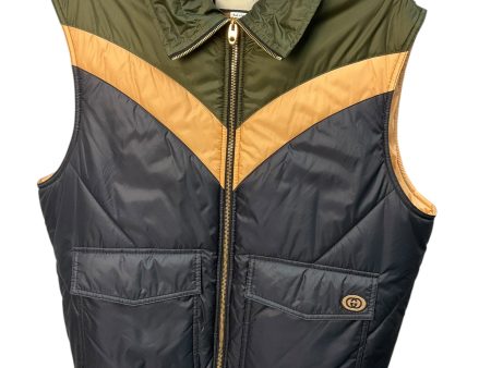 Vest Luxury Designer By Gucci In Olive, Size: Xl Online Hot Sale