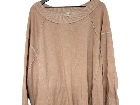 Sweatshirt Crewneck By Free People In Orange, Size: M Hot on Sale