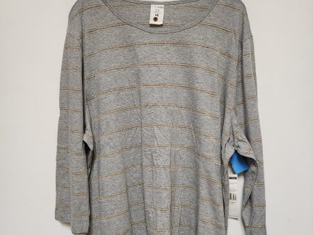 Top Long Sleeve Basic By Clothes Mentor In Striped Pattern, Size: 2x For Cheap