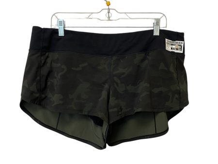 Athletic Shorts By Lululemon In Camouflage Print, Size: 14 Online Hot Sale