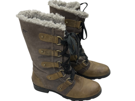 Boots Snow By Sorel In Brown, Size: 8 For Sale