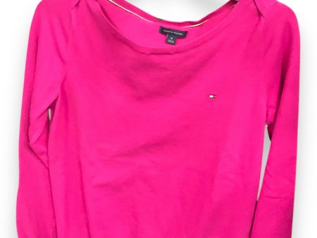 Top Long Sleeve By Tommy Hilfiger In Pink, Size: M For Discount