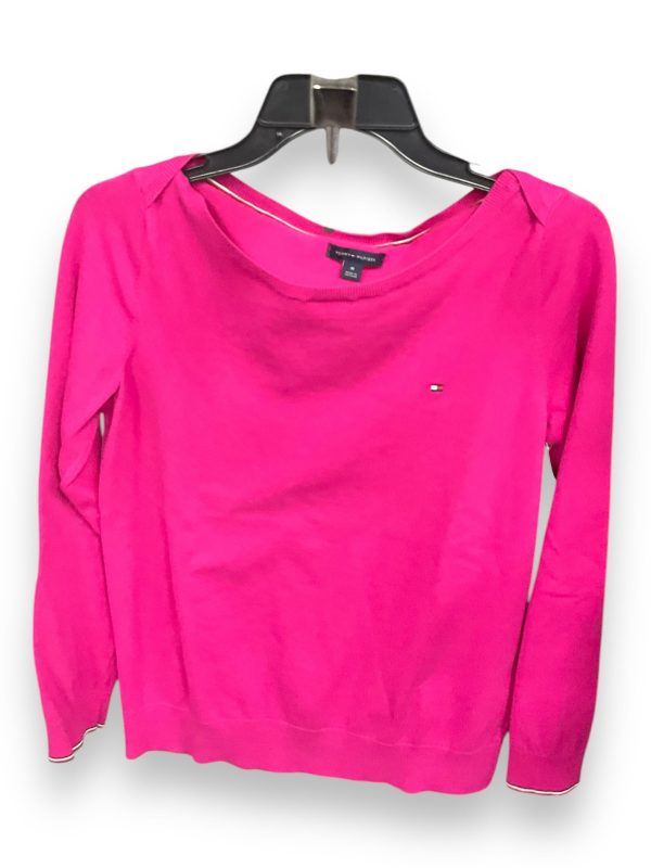 Top Long Sleeve By Tommy Hilfiger In Pink, Size: M For Discount