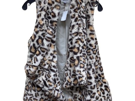 Vest Faux Fur & Sherpa By Jolt In Animal Print, Size: S Supply