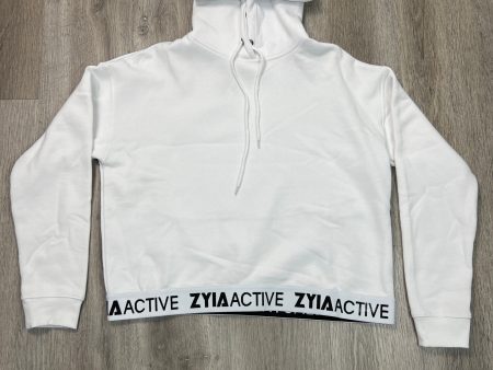 Athletic Sweatshirt Hoodie By Zyia In White, Size: M Online Hot Sale