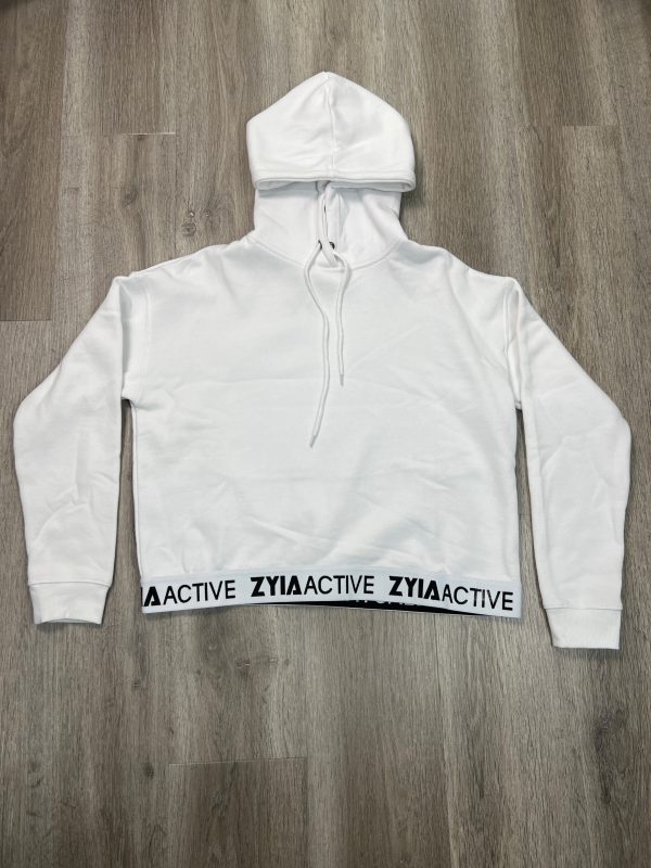 Athletic Sweatshirt Hoodie By Zyia In White, Size: M Online Hot Sale